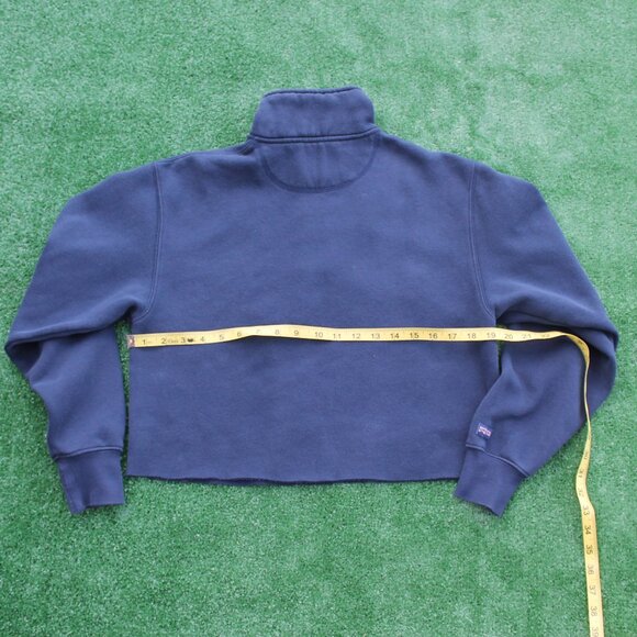 💙Penn State 1855 Navy Blue Quarter Zip cropped sweatshirt - Picture 6 of 8